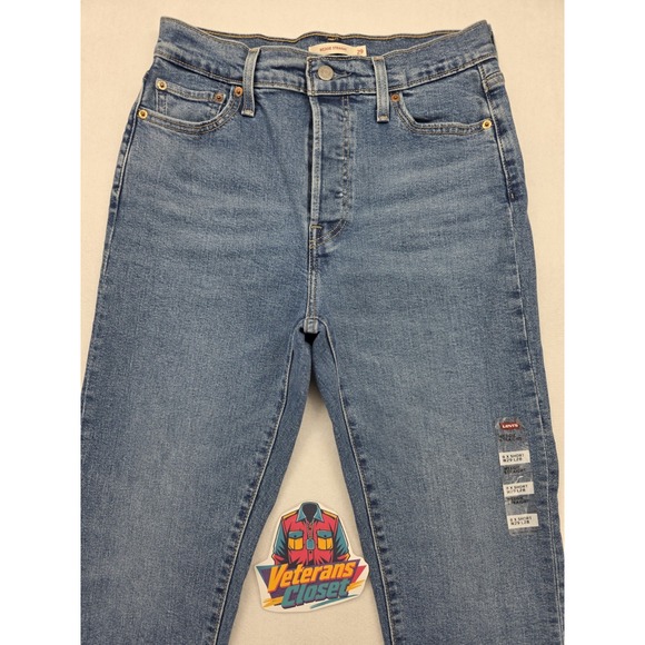 Levi's Denim - Levi's Premium Wedgie Straight Jeans Womens 8 29x28 Medium Wash High Rise NWT